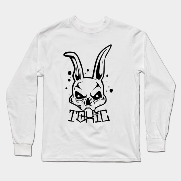 Toxic Bunny Long Sleeve T-Shirt by Rockadeadly